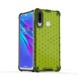 Capa de armadura de favo de mel com pára-choque de TPU para Huawei P30 Lite verde