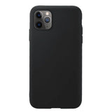 Capa de silicone com capa de borracha flexível macia para iPhone 11 Pro Max preto