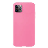 Capa de silicone com capa de borracha flexível macia para iPhone 11 Pro rosa