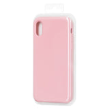 Capa de silicone com capa de borracha flexível macia para iPhone 11 Pro rosa