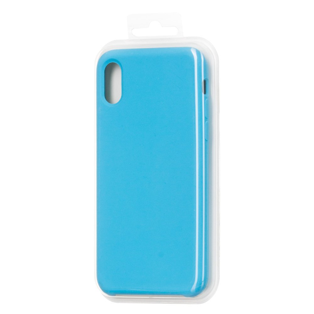 Capa de silicone com capa de borracha flexível macia para iPhone 11 Pro azul