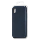 Capa de silicone com capa de borracha flexível macia para iPhone 11 azul escuro
