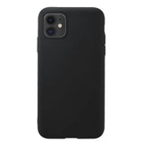Capa de silicone com capa de borracha flexível macia para iPhone 11 preto