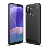 Capa carbono Capa flexível de TPU para Samsung Galaxy M30s  -  Galaxy M21 preta
