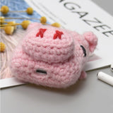 Caixa estojo de silicone para Auriculares AirPods 2gen  -  1gen com gorro de lã para frango