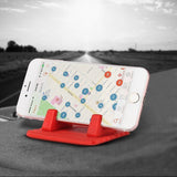 Suporte de silicone para telefone para carro painel mesa suporte vermelho