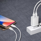 Adaptador UE de carregador Kingkong 2x USB 2.1A branco (WP-U79 branco)