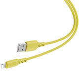 Baseus Colorido Cabo USB  -  Lightning 2.4A 1.2m amarelo (CALDC-0Y)
