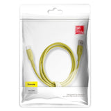 Baseus Colorido Cabo USB  -  Lightning 2.4A 1.2m amarelo (CALDC-0Y)