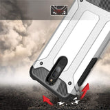 Capa de armadura híbrida capa resistente e resistente para Xiaomi Redmi 8A preto