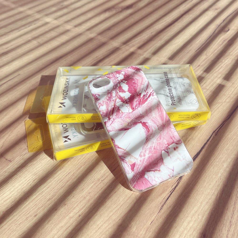 Capa de capa Wozinsky Marble TPU para iPhone 11 Pro Max preta