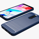 Capa carbono Capa flexível de TPU para Xiaomi Redmi 8 preta