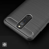 Capa carbono Capa flexível de TPU para Xiaomi Redmi 8A preta