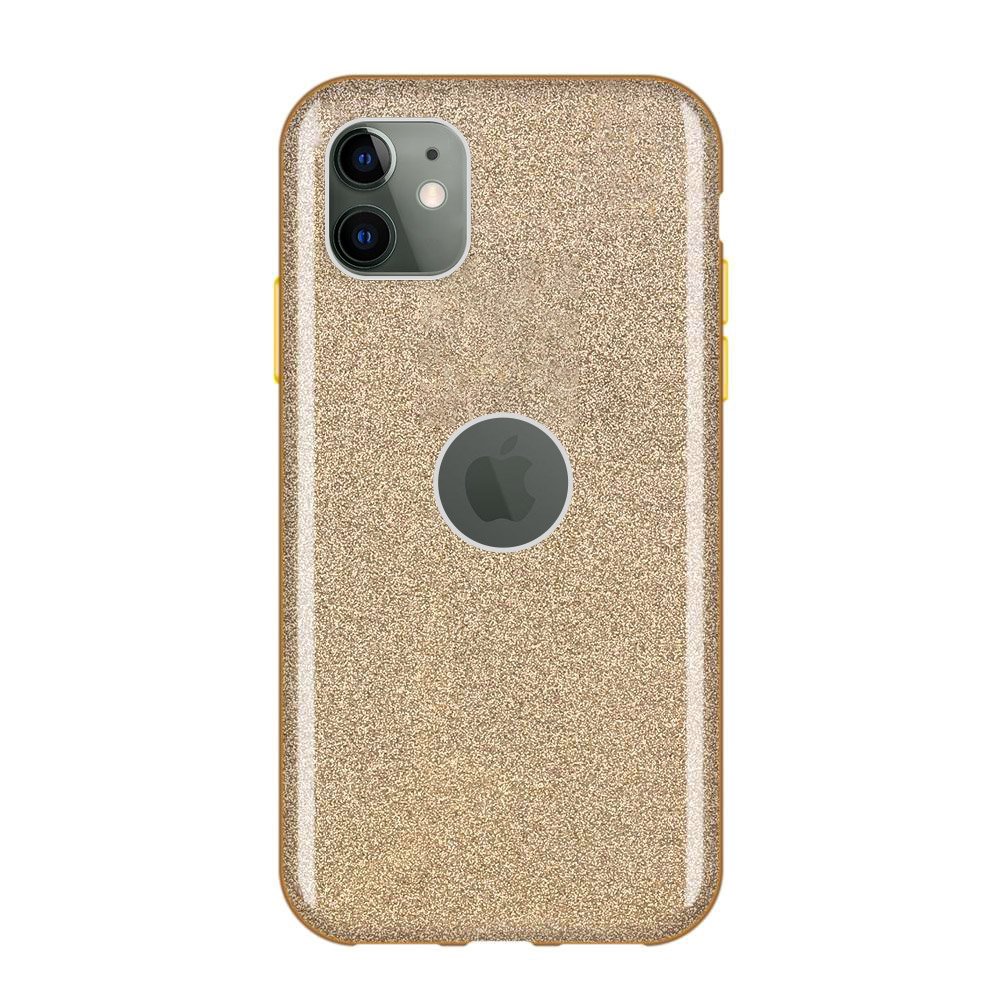 Capa Wozinsky Glitter brilhante para iPhone 11 dourado