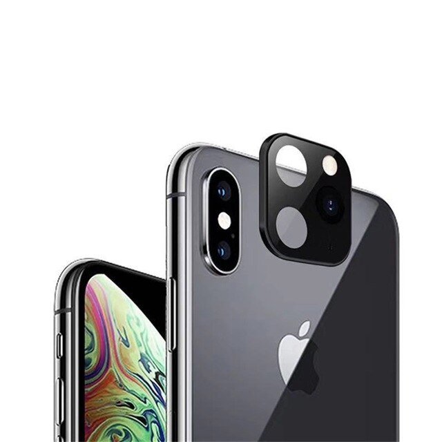 Protetor de vidro de 9H super durável Pretender Camera Glass iPhone XS Max  -  iPhone XS (imita a câmera iPhone 11 Pro Max  -  11 Pro)