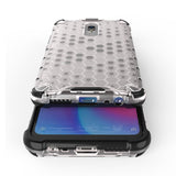 Capa de armadura em caixa de favo de mel com pára-choque de TPU para Xiaomi Redmi 8A  -  Xiaomi Redmi 8 transparente