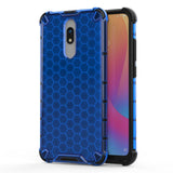 Capa de armadura em caixa de favo de mel com pára-choque de TPU para Xiaomi Redmi 8A  -  Xiaomi Redmi 8 azul