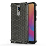 Capa de armadura em caixa de favo de mel com pára-choque de TPU para Xiaomi Redmi 8A  -  Xiaomi Redmi 8 preto