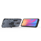 Estojo de armadura de anel Capa resistente e resistente para Xiaomi Redmi 8A  -  Xiaomi Redmi 8 azul