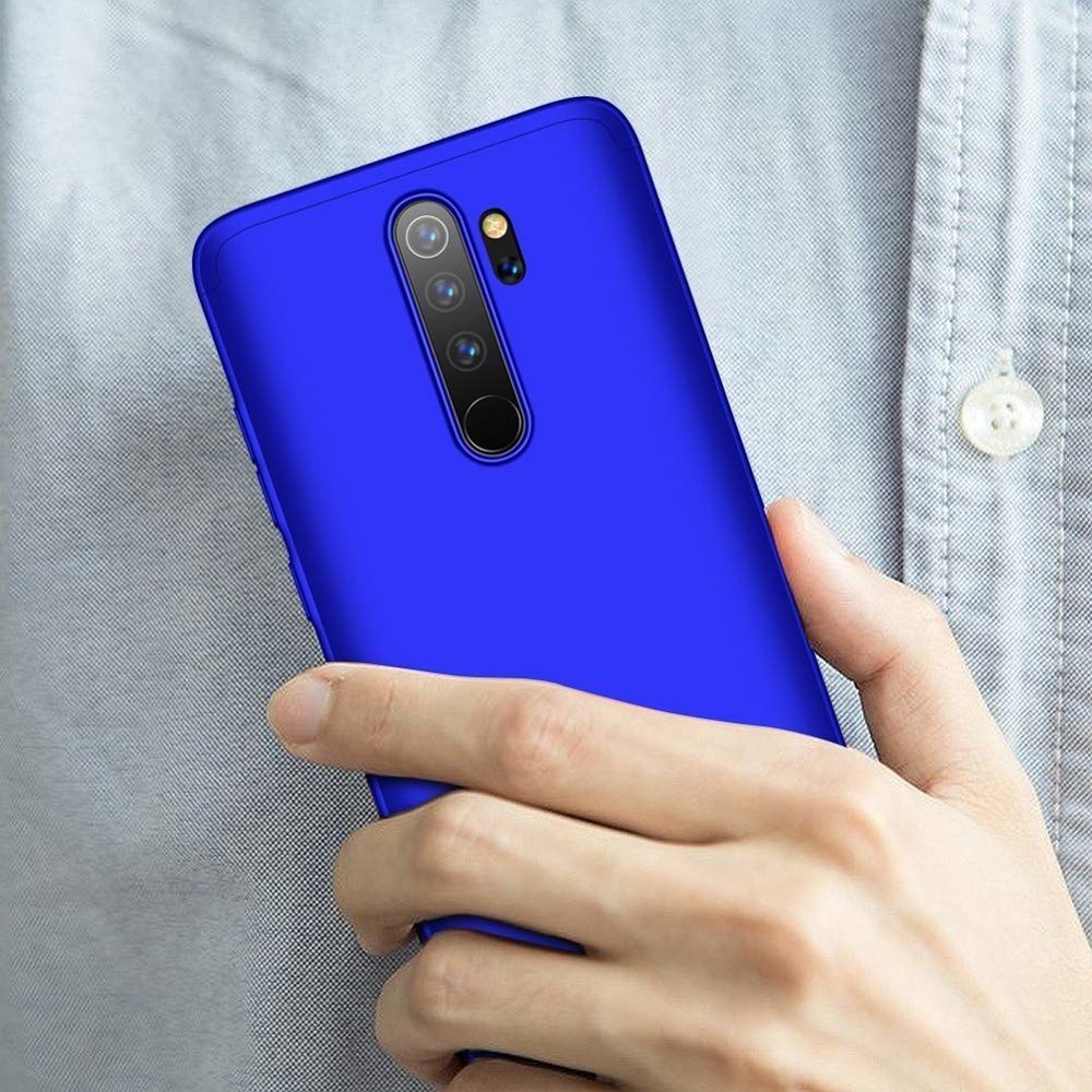 Capa de proteção GKK 360 frontal e traseira capa completa Xiaomi Redmi 8A azul