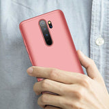 Capa de proteção frontal e traseira GKK 360 Capa de corpo inteiro Xiaomi Redmi 8A rosa