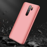 Capa de proteção frontal e traseira GKK 360 Capa de corpo inteiro Xiaomi Redmi 8A rosa