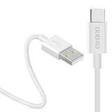 Cabo de carregamento de dados Dudao USB  -  USB Tipo-C 3A 1m branco (L1T branco)