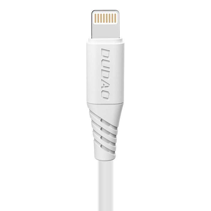 Cabo de dados de carregamento Dudao USB  -  Lightning Fast 5A 2m branco (L2L 2m branco)