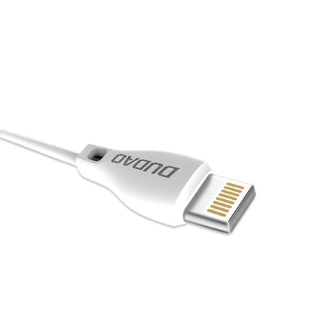 Cabo de carregamento de dados Dudao USB  -  Lightning 2.1A 1m branco (L4L 1m branco)