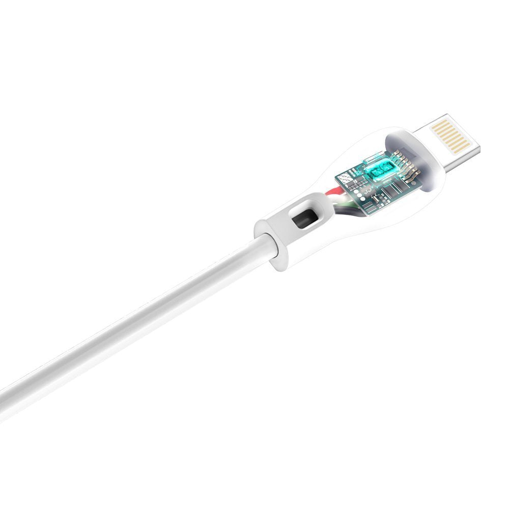 Cabo de carregamento de dados Dudao USB  -  Lightning 2.1A 1m branco (L4L 1m branco)