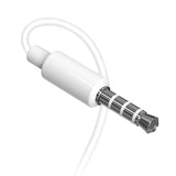 Auriculares Dudao Lateral Auriculares Auriculares com controle remoto branco (X10S branco)