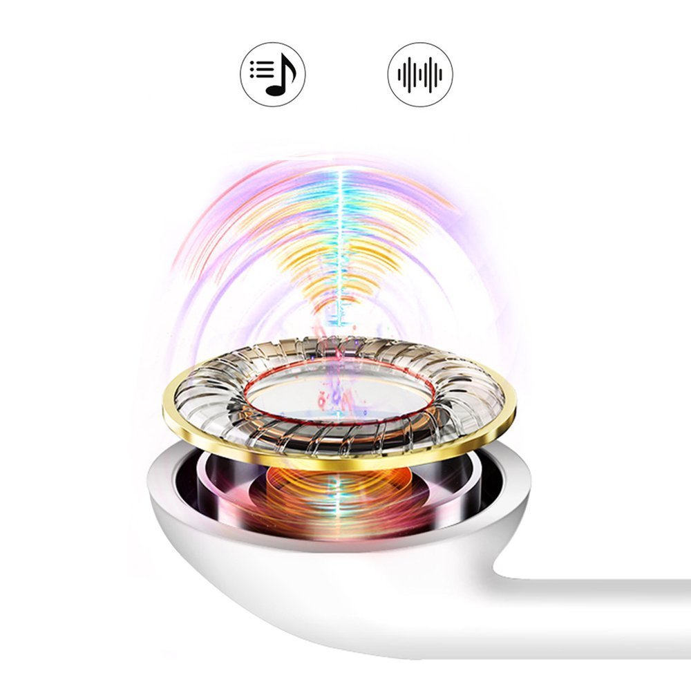 Auriculares Dudao Lateral Auriculares Auriculares com controle remoto branco (X10S branco)