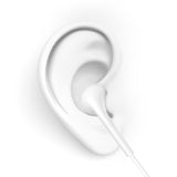 Auriculares Dudao Lateral Auriculares Auriculares com controle remoto branco (X10S branco)