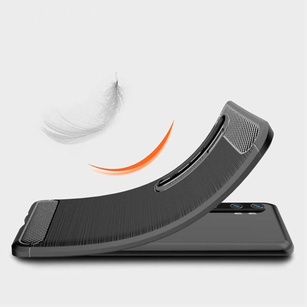 Capa carbono Capa flexível de TPU para Xiaomi Mi Note 10  -  Mi Note 10 Pro  -  Mi CC9 Pro preto