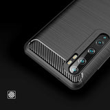 Capa carbono Capa flexível de TPU para Xiaomi Mi Note 10  -  Mi Note 10 Pro  -  Mi CC9 Pro preto