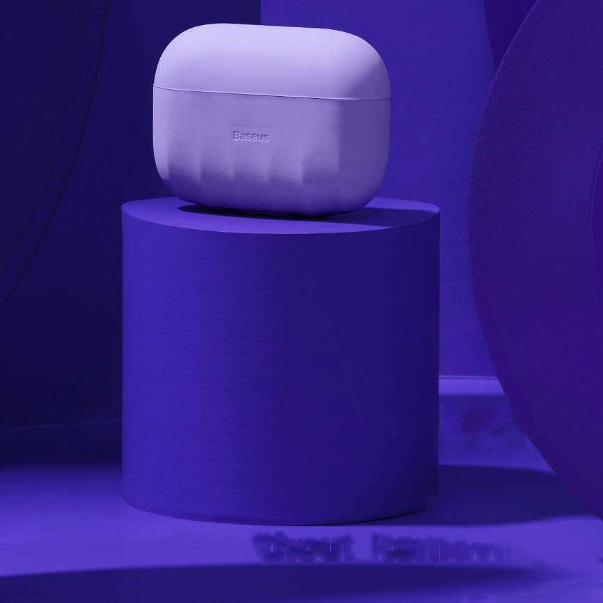 Protetor de capa de sílica gel Baseus Shell para Apple Airpods Pro violeta (WIAPPOD-BK05)