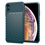 Capa Thunder capa flexível resistente resistente em TPU para iPhone XS Max verde