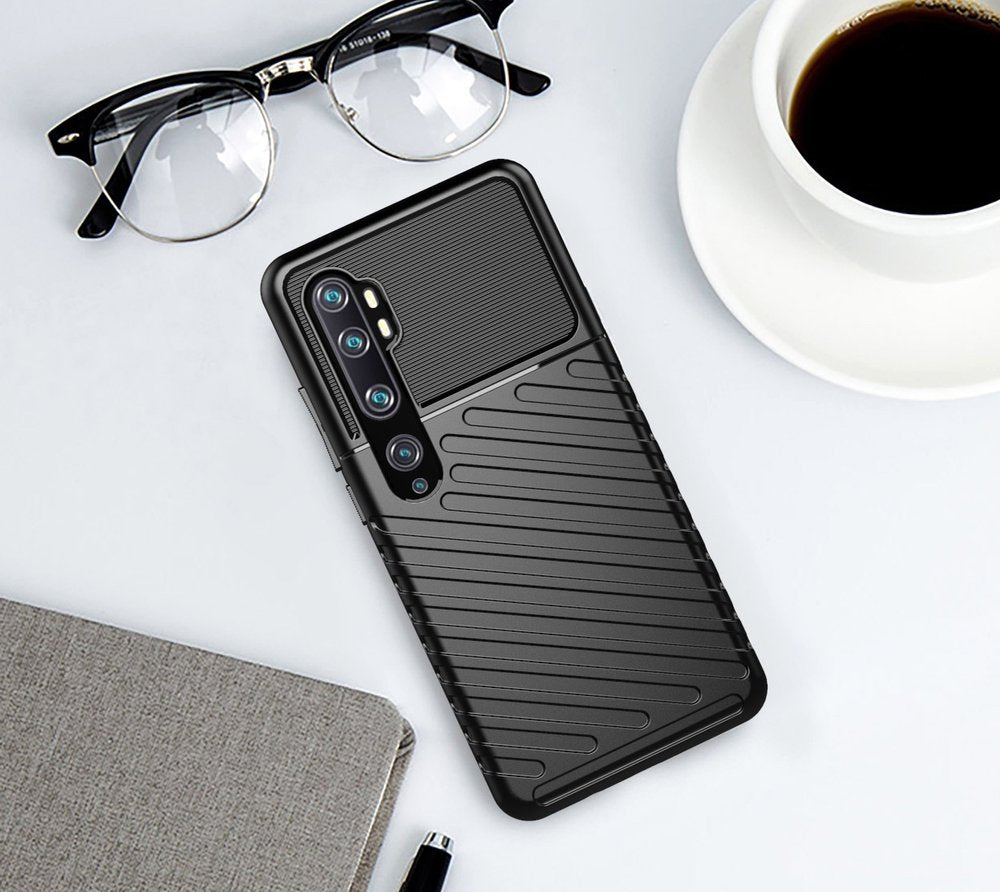 Capa Thunder Capa flexível resistente resistente em TPU para Samsung Galaxy Note 10 preta