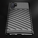 Capa Thunder capa flexível resistente resistente e resistente de TPU para Samsung Galaxy Note 10 Plus preta