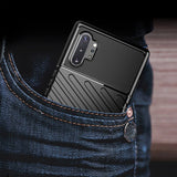 Capa Thunder capa flexível resistente resistente e resistente de TPU para Samsung Galaxy Note 10 Plus preta