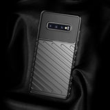 Capa Thunder capa flexível resistente resistente em TPU para Samsung Galaxy S10 preta
