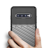 Capa Thunder capa flexível resistente resistente em TPU para Samsung Galaxy S10 preta