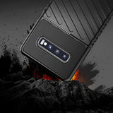 Capa Thunder capa flexível resistente resistente em TPU para Samsung Galaxy S10 preta
