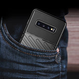Capa Thunder Capa flexível resistente resistente e resistente de TPU para Samsung Galaxy S10 Plus preta