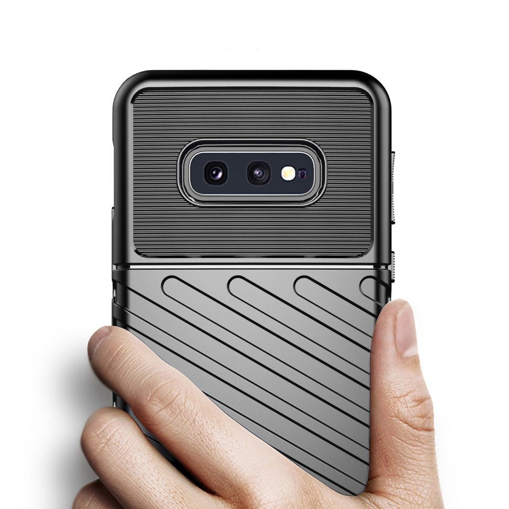 Capa Thunder Capa flexível resistente resistente e resistente de TPU para Samsung Galaxy S10 Plus preta