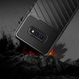 Capa Thunder Capa flexível resistente resistente e resistente de TPU para Samsung Galaxy S10 Plus preta