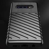 Capa Thunder Capa flexível resistente resistente e resistente de TPU para Samsung Galaxy S10 Plus preta