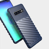 Capa Thunder Capa flexível resistente resistente e resistente de TPU para Samsung Galaxy S10 Plus preta