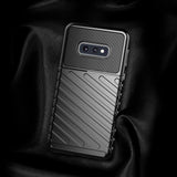 Capa Thunder Capa flexível resistente resistente em TPU para Samsung Galaxy S10e preta