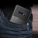Capa Thunder Capa flexível resistente resistente e resistente de TPU para Samsung Galaxy S10e verde